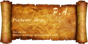 Puchner Áron névjegykártya